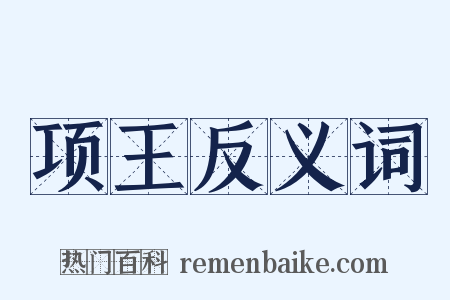 项王反义词是什么意思的图片